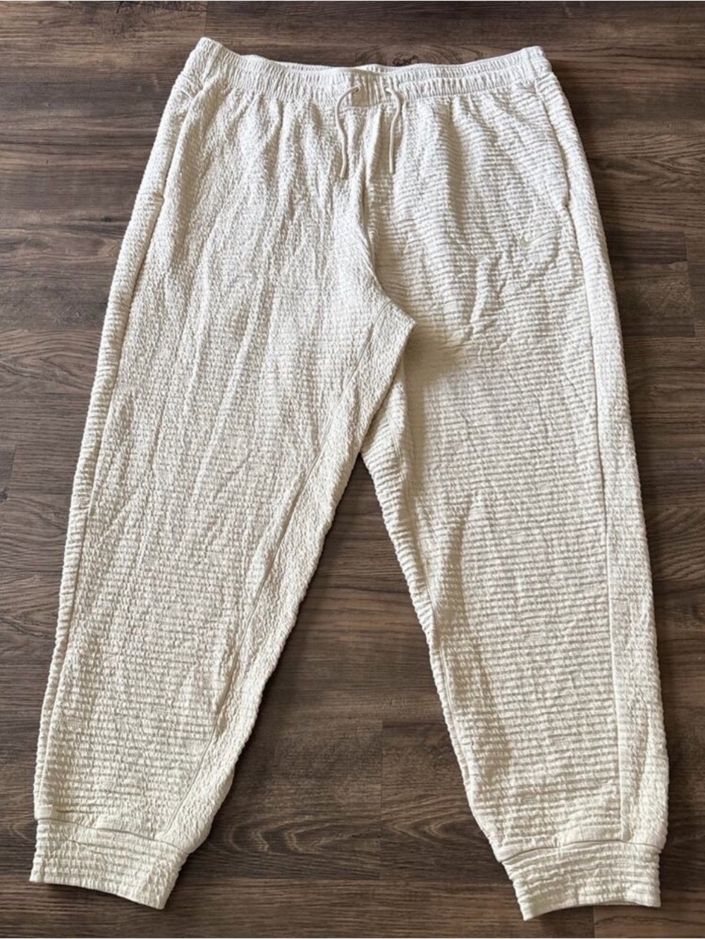 Nike Dri-FIT Flex Yoga Joggers Men’s 2XLT Beige Tapered Training Pants Tall